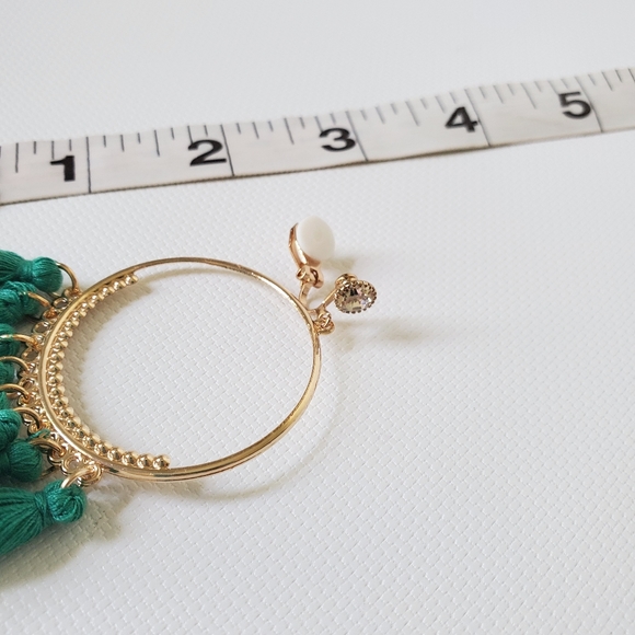 Clip On Tassel Lightweight Earrings Multicolored - Picture 4 of 7